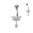 Piercing do pupíku - titan