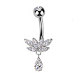 Piercing do pupíku - banánek titan