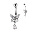 Piercing do pupíku - titan