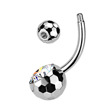 Piercing do pupíku titan