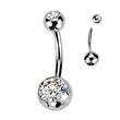 Piercing do pupíku titan 