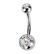 Piercing do pupíku - banánek titan