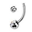 Piercing do pupíku titan