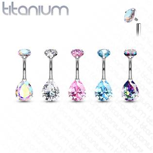 Piercing do pupíku kapka - TITAN