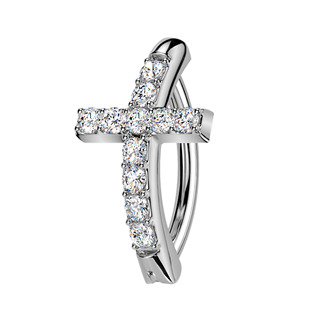 Piercing do pupíku kříž