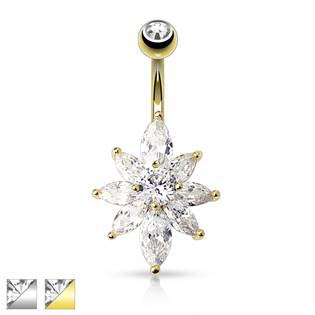 Piercing do pupíku kytička