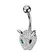 Piercing do pupíku motýlek