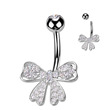 Piercing do pupíku mašlička 
