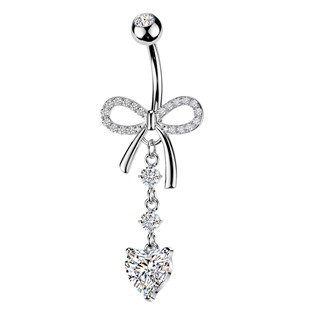 Piercing do pupíku mašlička