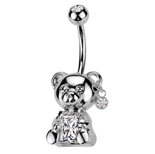 Piercing do pupíku medvídek
