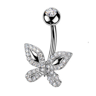 Piercing do pupíku motýlek