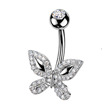 Piercing do pupíku motýlek