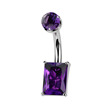 Piercing do pupíku - banánek amethyst