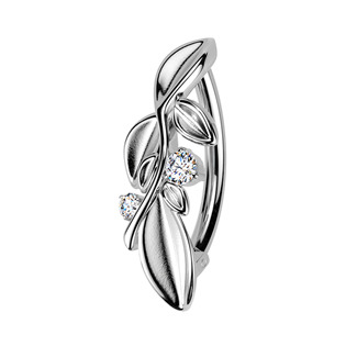 Piercing do pupíku s lístečky