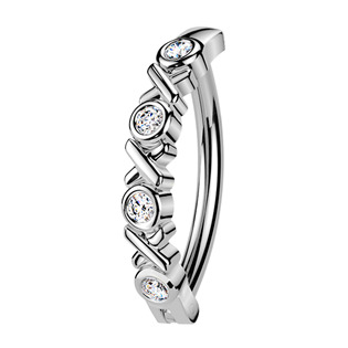 Piercing do pupíku se štítem