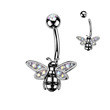 Piercing do pupíku s motýlkem