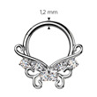 Piercing segment půlkruh titan 