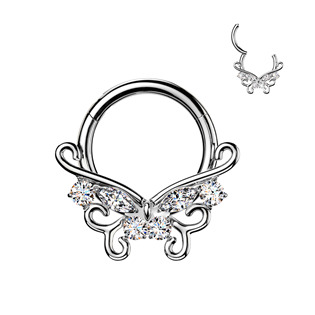 Piercing segment kruh TITAN motýlek