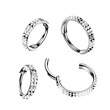 Piercing segment titan se zirkony 