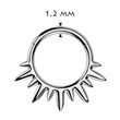 Piercing segment půlkruh titan 