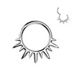 Piercing segment titan se zirkony