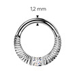 Piercing segment půlkruh titan 