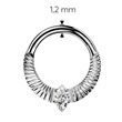 Piercing segment půlkruh titan 