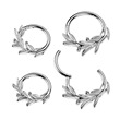 Piercing segment olivová větvička titan 