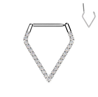 Piercing segment podkova špičatá TITAN