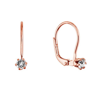 Pozlacené visací náušnice se Swarovski krystalem
