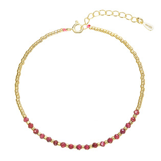 Pozlacený náramek s granáty