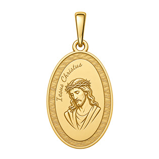 Pozlacený stříbrný přívěsek Ježíš Kristus