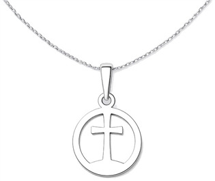 Přívěsek kříž v kruhu