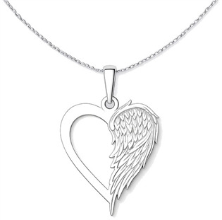 Přívěsek srdce s křídlem