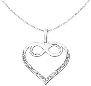 Přívěsek srdce s nekonečnem