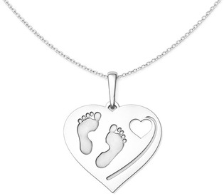 Přívěsek srdce s otisky