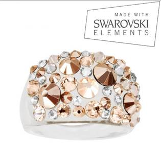 Prsten s krystaly Crystals from Swarovski®, Gold