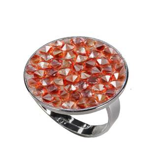 Prsten s krystaly Crystals from Swarovski® RED MAGMA