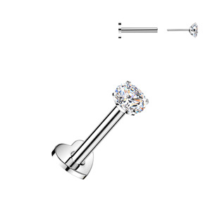 PUSH-IN piercing do brady zirkon - labreta TITAN