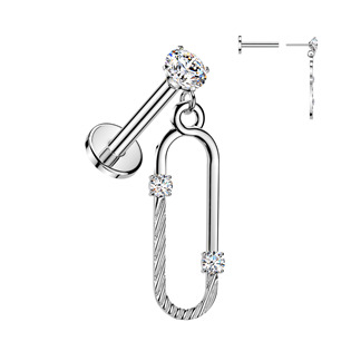 PUSH IN Piercing do ucha - labreta