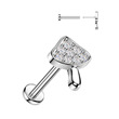Labreta piercing do brady křížek