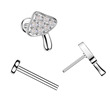 abreta piercing do brady s křížkem