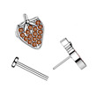 abreta piercing do brady s křížkem