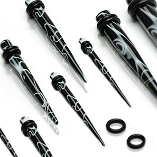 Roztahovák do ucha - akrylát, průmer 2 mm