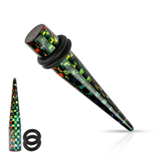 Roztahovák do ucha barevný, průměr 6 mm