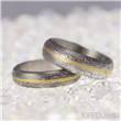 Snubní ocelové prsteny damasteel Golden Line FOTO1