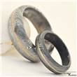 Snubní ocelové prsteny damasteel Golden Line FOTO4