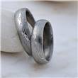 Ocelový prsten damasteel FOTO2