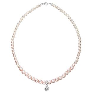 Růžový perlový náhrdelník Crystals from Swarovski®
