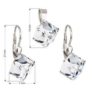 Sada šperků kostky Crystals from Swarovski® Crystal